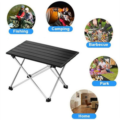 Folding Aluminium Camping Table  Outdoor Picnic from B&Q