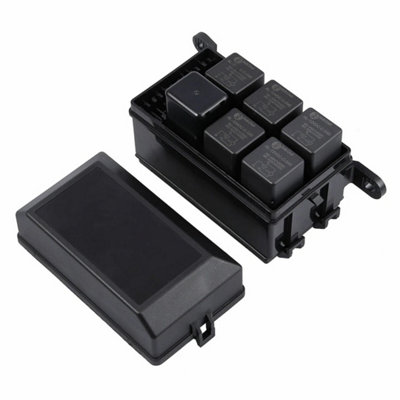 Fuse Relay Box 6 Relay Holder 12V Fuse Box
