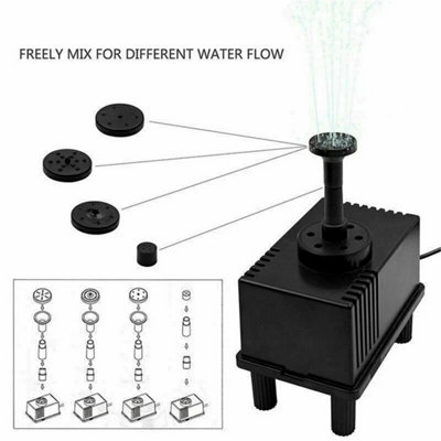  - Solar Powered Water Pond Filter Pump Garden Pool Submersible Fountain Fish Tank
