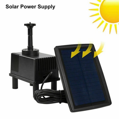  - Solar Power Water Pond Filter Pump Garden Pool Submersible Fish Fountain Outdoor