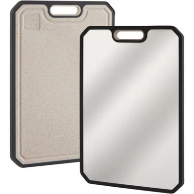 Cutting Board Double-Sided Chopping Boards W Handle For Kitchen Camp from B&Q