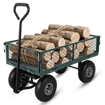  - Garden Cart Mesh Edge Cart For Gardens Green With Green Rain Cloth