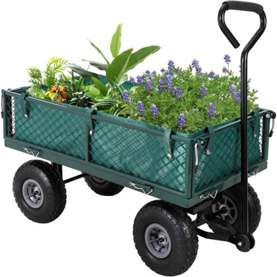  - Garden Cart Mesh Edge Cart For Gardens Green
