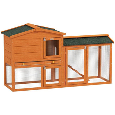 Rabbit Hutch Outdoor2 Tier Guinea Pig Hutch from B&Q