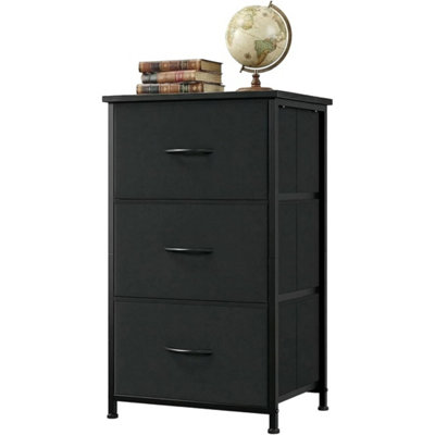  - 3-Drawer Dresser Fabric Bin Storage Organizer Bedroom Living Closet