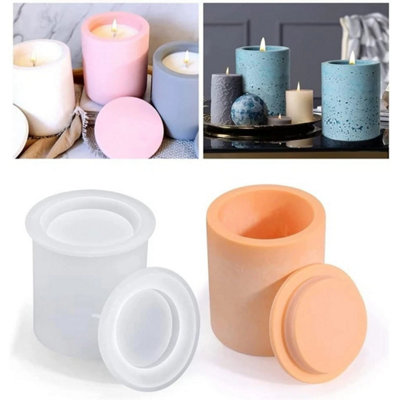 Cylinder Candle Mold Silicone Resin Mould Epoxy Resin Casting Mold