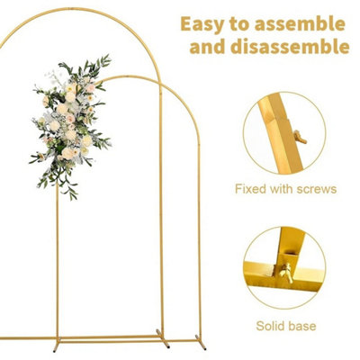  - Large Wedding Arch Door Backdrop Stand Flower Display Frame