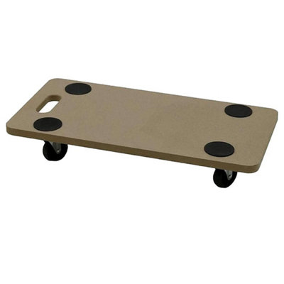 200Kg Wooden Dolly Trolley Wheeled Moving Platform Transporter from B&Q