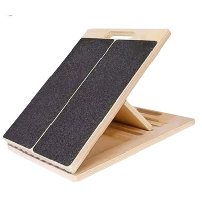 5 Level Calf Stretcher Incline Board Ankle Wooden Slant Board Tool from B&Q