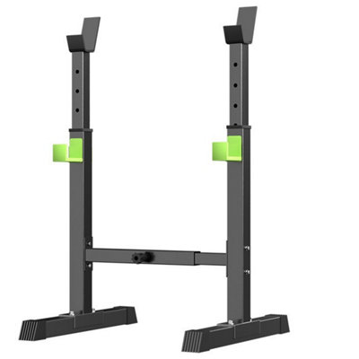 Squat Racks Barbell Rack Stand Adjustable Olympic Weight Bench Press from B&Q