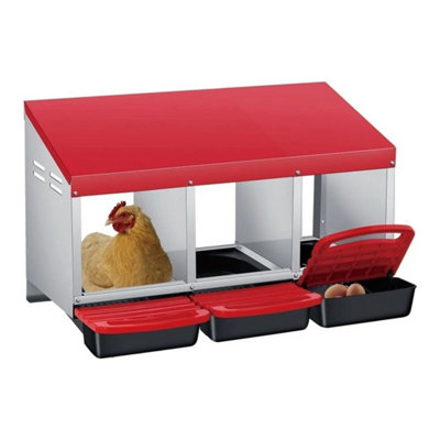 Chicken Nest Boxes 3 Compartment Coop Nest Box