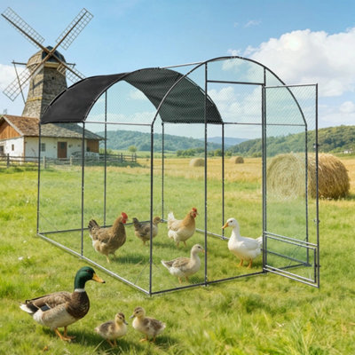  - Xl Metal Chicken Runs Walk In Chicken Coop Cage Backyard