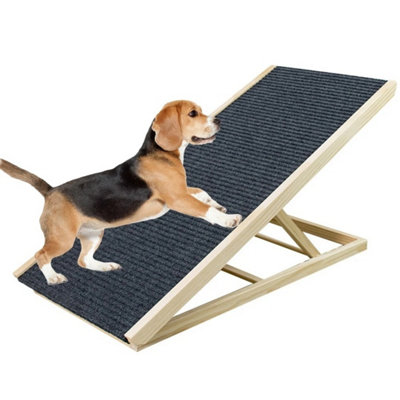  - Adjustable Heights Dog Pet Ramp Foldable Stairs Non-Slip