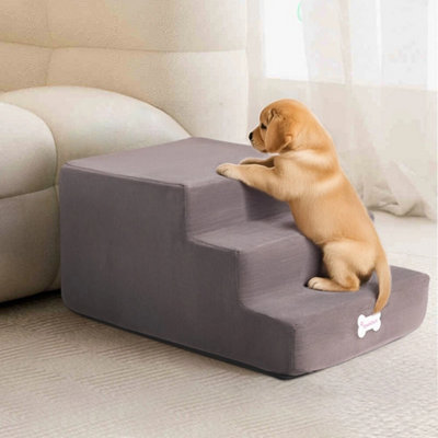  - 3Step Dog Stairs Pet Puppy For Bed Sofa Cat Ladder Ramp