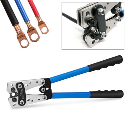  - Heavy Duty Battery Cable Crimping Tool Wire Lugs Crimper Terminal Copper Lug Kit