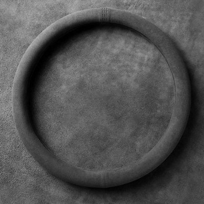Alcantara Suede Auto Steering Wheel Cover Non-Slip D-Shaped Breathable-Protector from B&Q