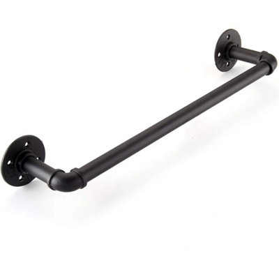 Rustic Iron Pipe Towel & Clothes Hanger Rack from B&Q