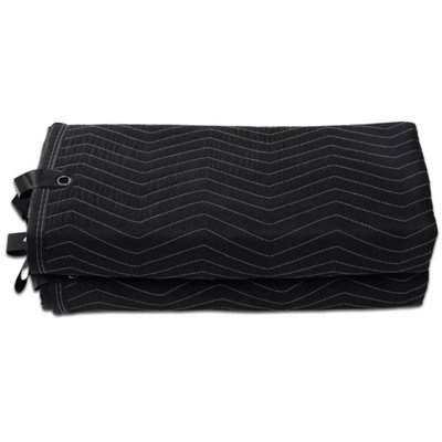  - 96X 80In Sound Dampening Blanket Studio Grommeted Blanket-Acoustic Black