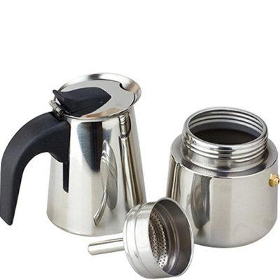  - 4-Cup (200Ml) Espresso Stove Top Coffee MakerContinental Moka Percolator Pot