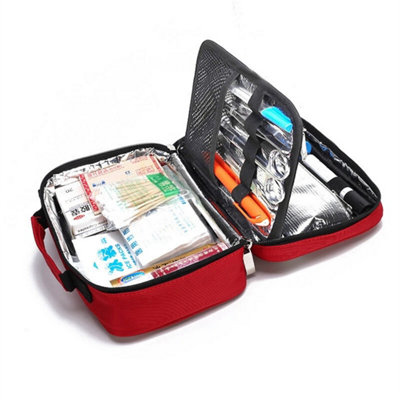  - Red Diabetic Insulin Pouch Cooler Bag Portable Medical  Organizer Travel Case