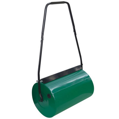 Garden Lawn Metal Water Sand Filled Manual Grass Roller 38L from B&Q