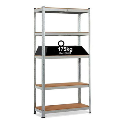 5 Tier Racking Shelf Heavy Duty Garage Shelving Storage Shelves from B&Q