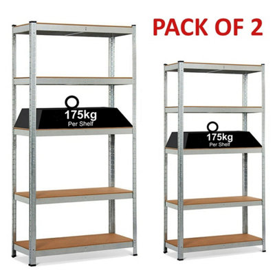 5 Tier Racking Shelf Heavy Duty Garage Shelving Storage Shelves from B&Q