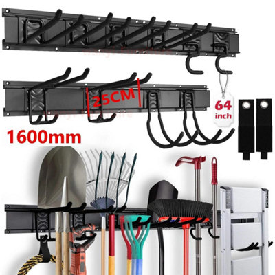  - 4X Garage Garden Tool Holder Storage Rack Shed Wall Mounted