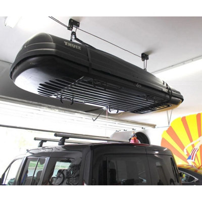 Heavy Duty Ceiling Storage Hoist Rack Pulley Garage Shed from B&Q