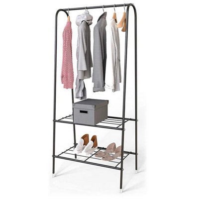  - Heavy Duty Metal Clothes Rail Garment Hanging Display Stand Rack