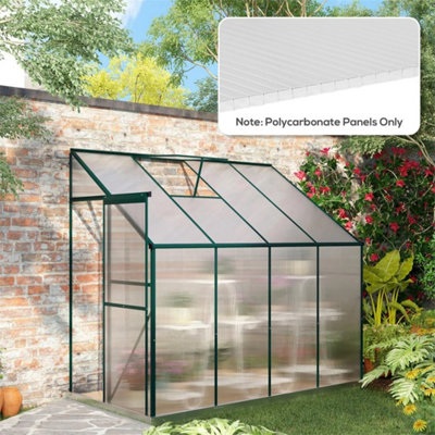 14Pc Twin-Wall Greenhouse Polycarbonate Sheets 121X61X0.4Cm from B&Q