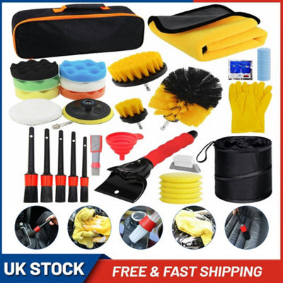  - 40Pcs Car Detailing Brush Set Soft Brushes Interior  Kit