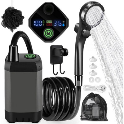 Portable Shower Camping Shower Outdoor Camp Shower Pump from B&Q