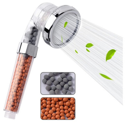 Shower Head 3 In 1 High Turbo Pressure 40% Water Saving Laser Ionic 3 Filters Uk from B&Q