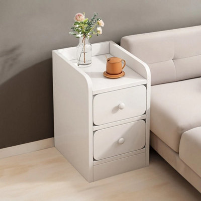 40Cm Slim Bedside Table Sofa End Side Table Nightstand  Drawer Cabinet from B&Q