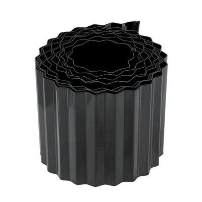 5M Heavy Duty Steel Lawn Edging Flexible Metal Border from B&Q