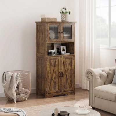  - Bathroom Floor Cabinet Storage Unit Kitchen Cupboard Doors Shelf