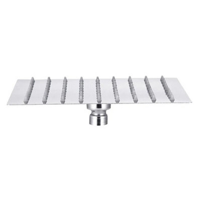 Square Rainfall Shower Head 8Inch Fixed Rain Shower Head Overhead from B&Q
