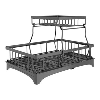  - 2 Tier Dish Drainer Rack Kitchen Drainer