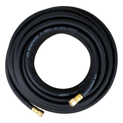 Rubber Air Compressor Hose Air Line 15M Metre1/4 Bsp 9.5mm Bore Auto Heavy Duty from B&Q