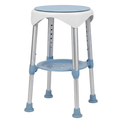 Swivel Shower Chair 6-Level Height Adjustable Bath Stool from B&Q