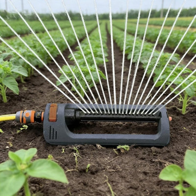 Lawn Sprinkler Garden Irrigation Sprayer Adjustable Water Grass from B&Q