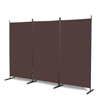 Trifold 3 Panels Folding Room Divider Wall Partition Privacy Screen from B&Q
