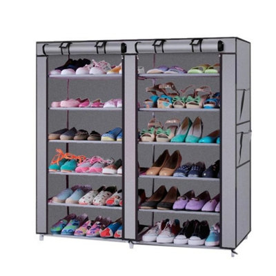  - 6 Tier Layer Home Shoe Storage Shelf Closet Rack Shoe Cabinet