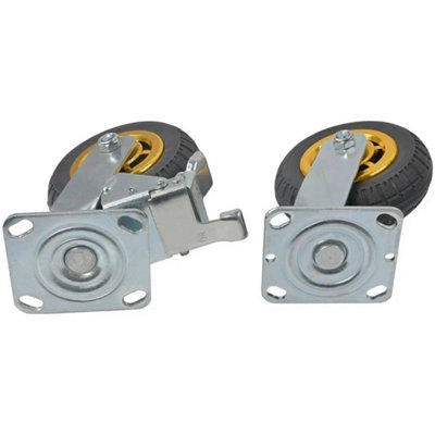 - 4Pcs 6 Inch Heavy Duty Swivel Caster Wheels Castor 1000Kg Load