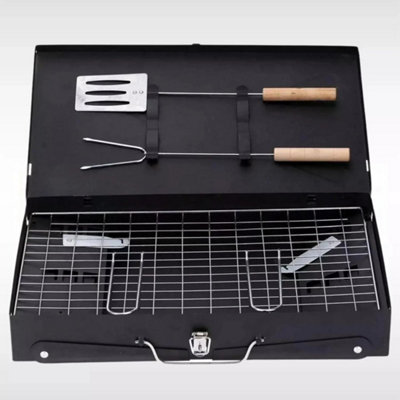 Barbecue Grill With Accessories Outdoor Picnic Barbecue Camping from B&Q
