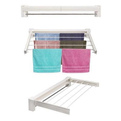  - Wall Mounted 70Cm Airer Towel Drying Rack