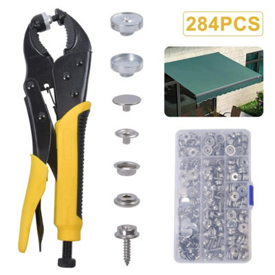  - Heavy Duty Snap Fasteners Pliers Press Studs Leather Fabric Button Tool