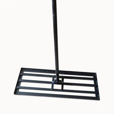 Heavy Duty Lawn Leveller Lute-Sand Soil Leveling Rake Grass W/ Adjustable Handle