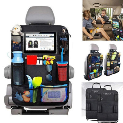 2Pcs Car Back Seat Organiser Tablet Holder Pockets Storage Kick Toys Bag from B&Q